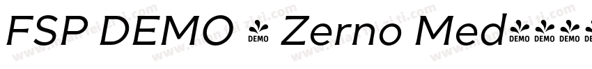 FSP DEMO - Zerno Med字体转换